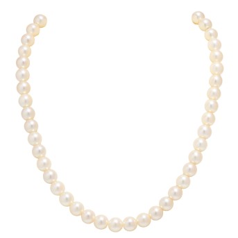 Collier aus 57 Akoyaperlen