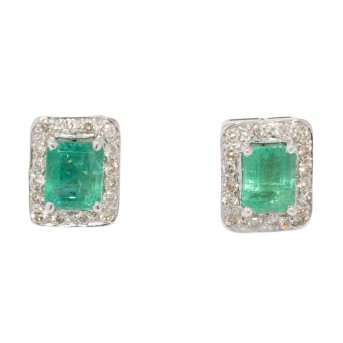 Paar klassische Ohrstecker mit Brillanten von zus. ca. 0,32 ct,