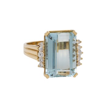 Klassischer Ring mit Brillanten von zus. ca. 0,20 ct,