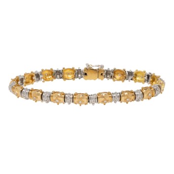 Verspieltes vintage Armband mit Brillanten zus. ca. 0,42 ct,