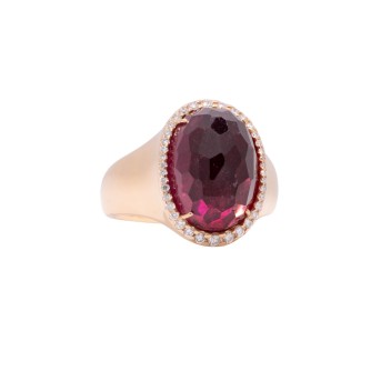 WEMPE Ring mit schönem Rubellit von ca. 18 ct,