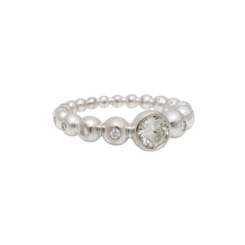WEMPE BY KIM Ring "Blu" mit Brillanten