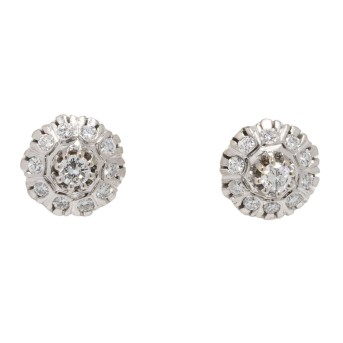 Ohrstecker mit Brillanten zus. ca. 0,5 ct,