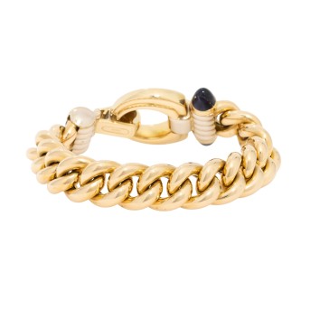 WEMPE Armband mit 2 Saphircabochons, 