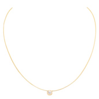 WEMPE Collier mit Brillant von ca. 0,32 ct, 