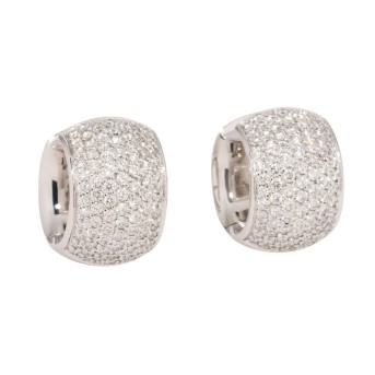 ISABELLEFA Ellipse Creolen mit Brillanten Pavé zus. 2,37 ct.