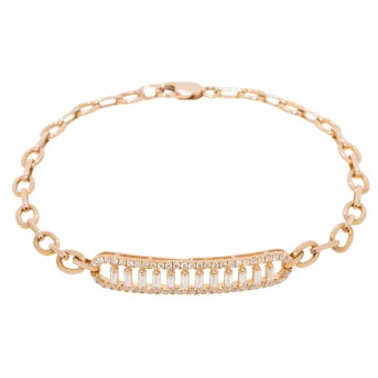 Armband mit Diamanten von zus. ca. 0,86 ct, 
