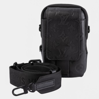 LOUIS VUITTON Umhängetasche 'DOUBLE PHONE POUCH NM'.