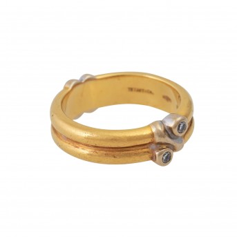 TIFFANY & CO. 'Atlas' set with 2 diamonds, 