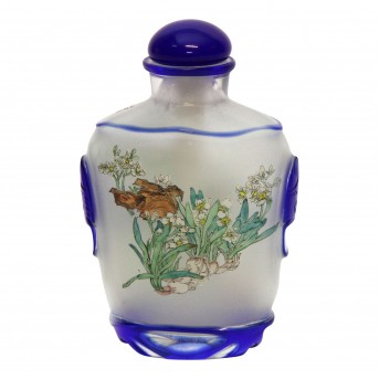 Snuff Bottle aus Glas, CHINA, 20. Jh.
