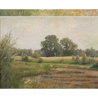 REV. W. SCHRÖTER: Summer pond landscape.