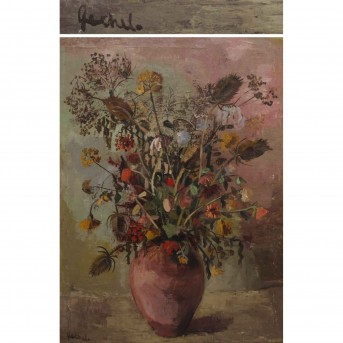 GOCKEL, HELMUT (1915-2003): Autumn floral still life.