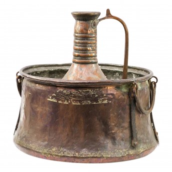 Kübel und Kanne aus Metall. ORIENTALISCH, 20. Jh.