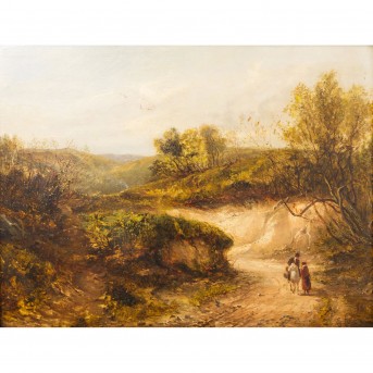 SIMS, CHARLES (London 1873-1928 ibid.), "Encounter on a Hollow Road."