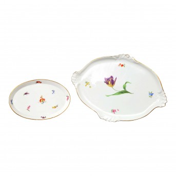 MEISSEN MEISSEN Konvolut 2 Platten, Pfeifferzeit.