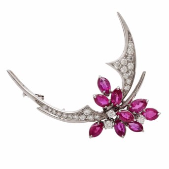 JACOBI JACOBI Juwelenbrosche der 1970er Jahre