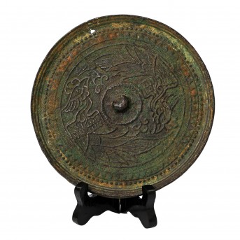 Antique bronze mirror. CHINA.