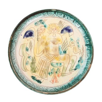 SIGOUROS Rundplatte, 20. Jh.