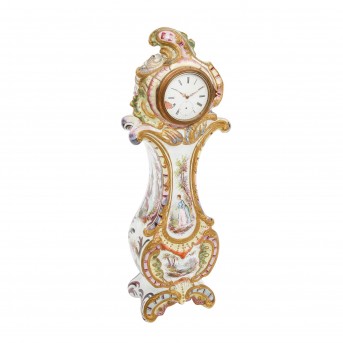 Porzellanuhr, 19. Jh.