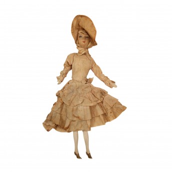 Fancy boudoir or divan doll, 20th c.,