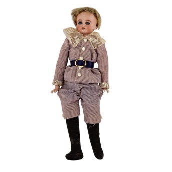 C.F. KLING small porcelain head doll, around 1880,