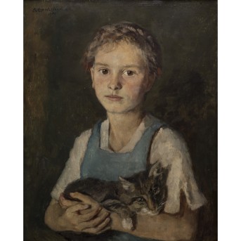 HAGEMANN, OSKAR (1888-1985) ' Brustbildnis eines Mädchens'