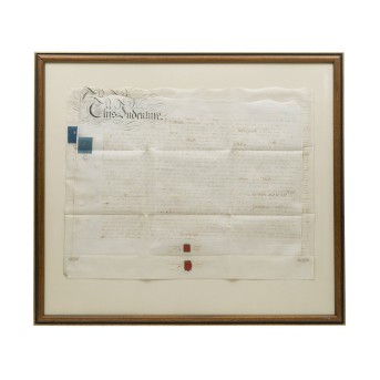 England - 2 documents 2nd half 19th century with seal of the