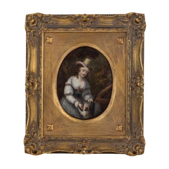 ENGLISH PAINTER OF THE 18TH CENTURY Lady with Hat