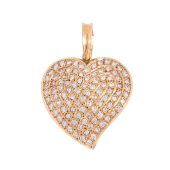 Herzanhänger mit  Brillanten,