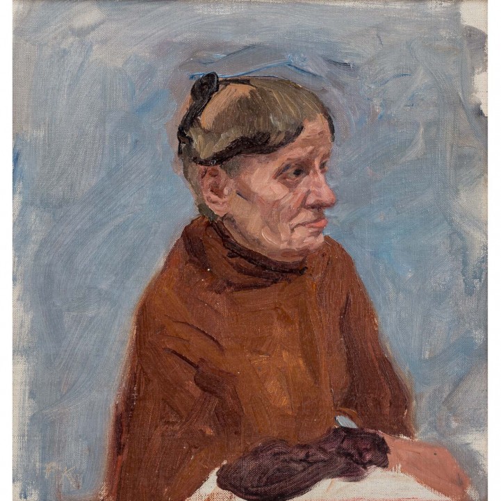 KALLMORGEN, Friedrich, ATTRIBUIERT (1856-1924), Studie "Portrait einer Dame", 