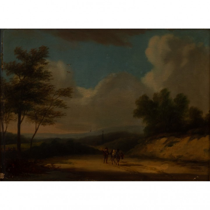 VERLECK (Maler des 19.Jh.) "Landschaft" 