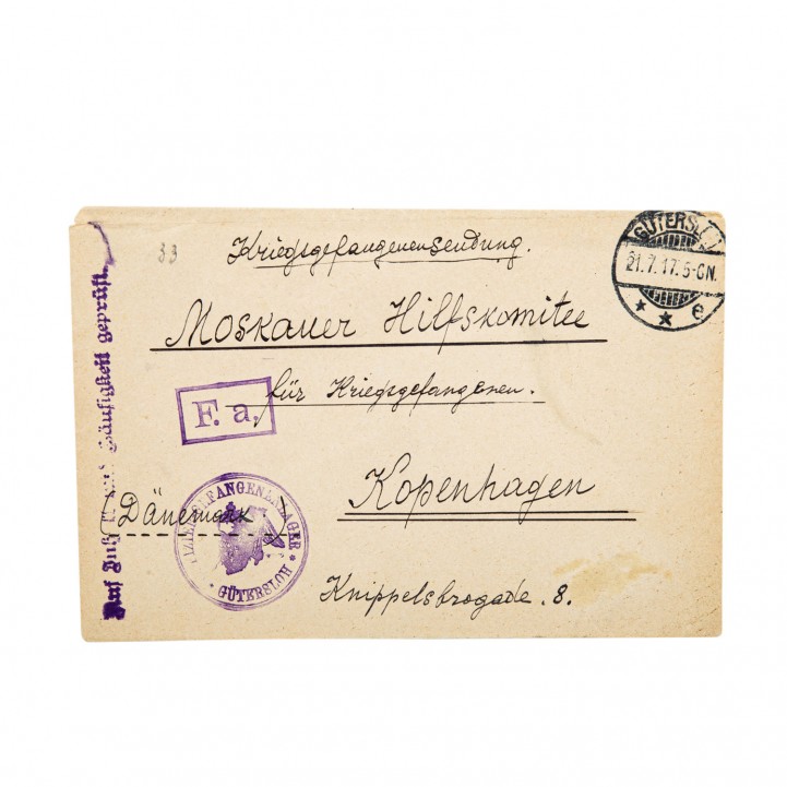 NIKOLAI ROMANOW Autograph - Kuvert wohl mit Handschrift 