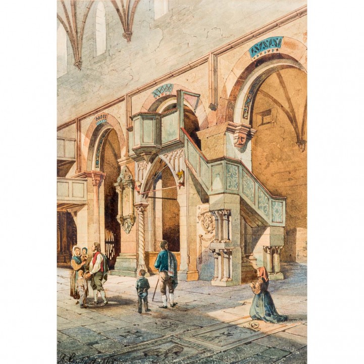 REINHARDT, R., wohl Robert (1843-1914), 'Mon Reale in Palermo',  