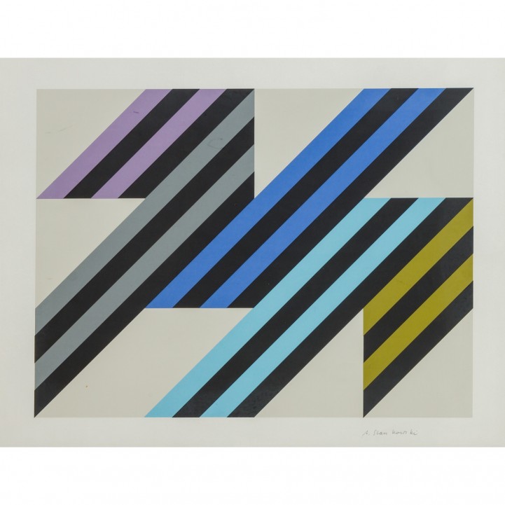 STANKOWSKI, ANTON (Gelsenkirchen 1906-1998 Esslingen) 'Geometrische Komposition'. 
