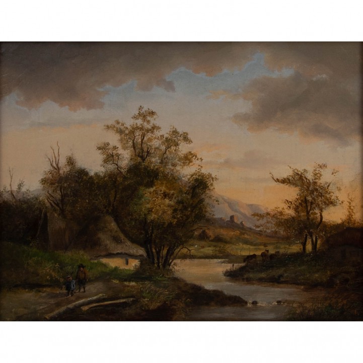 PAINTER OF THE 19th CENTURY 'Landscape 
