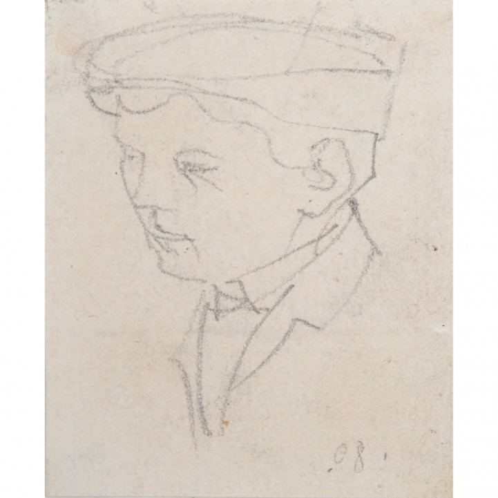 STIRNER, Karl, ATTRIBUIERT (1882-1943), 'Junger Mann mit Kappe', 