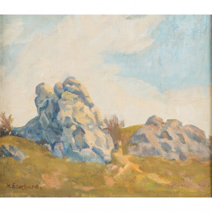 EBERHARD, HEINRICH (1884-1973), 'Felsen auf einer Anhöhe', 