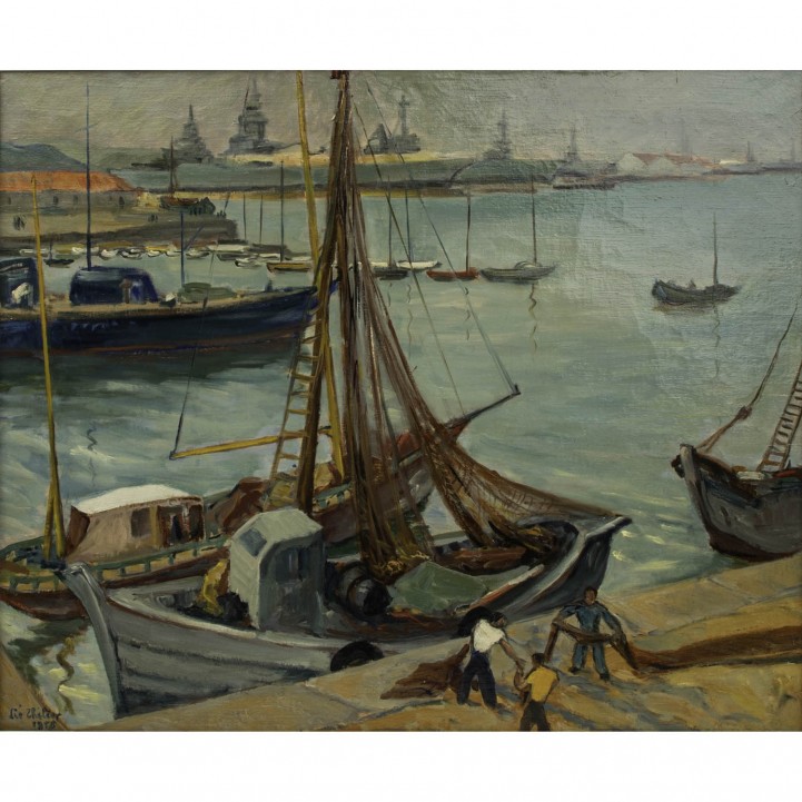 THÉLIER, LIÉ (Condé sur Escaut 1902-1976 Albstadt), 'Port de Toulon II', 