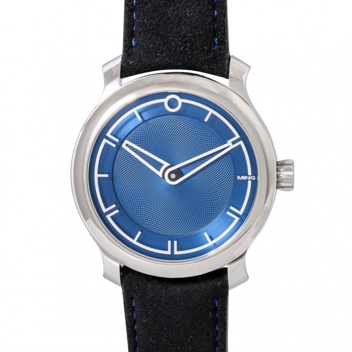 MING 2021 17.09 'Blau'. Armbanduhr. Ausverkauftes Modell. 