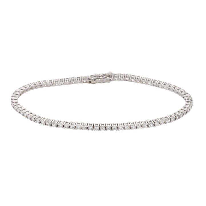 Tennisarmband mit 75 Brillanten  