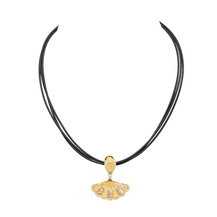 Set: CHOPARD Clipohrhänger und BUNZ Halsreif, 