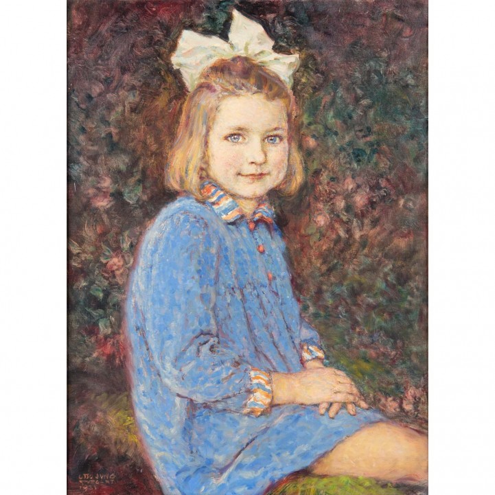 JUNG, OTTO (1867-1966) 'Porträt des Mädchens Sibylle Riehm' 1931 