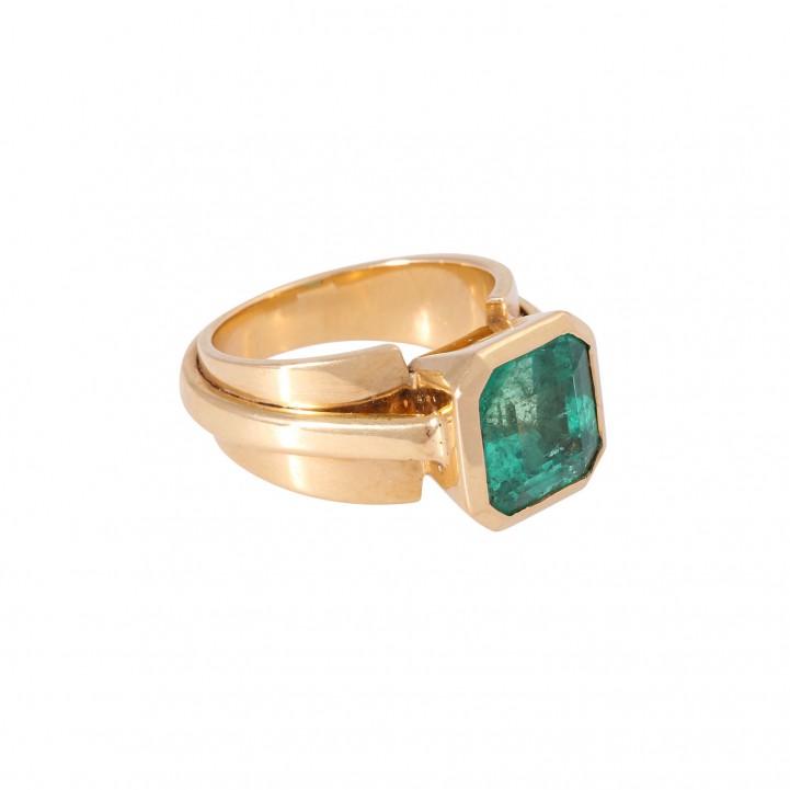 Ring mit feinem kolumbianischen Smaragd  