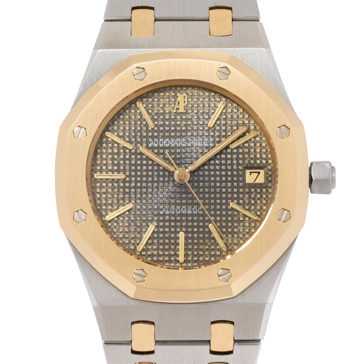 AUDEMARS PIGUET seltene und frühe Mark 1  D-Serie  Ref 14790SA 'Tropical Dial' Herrenuhr aus den 1990er Jahren.  
