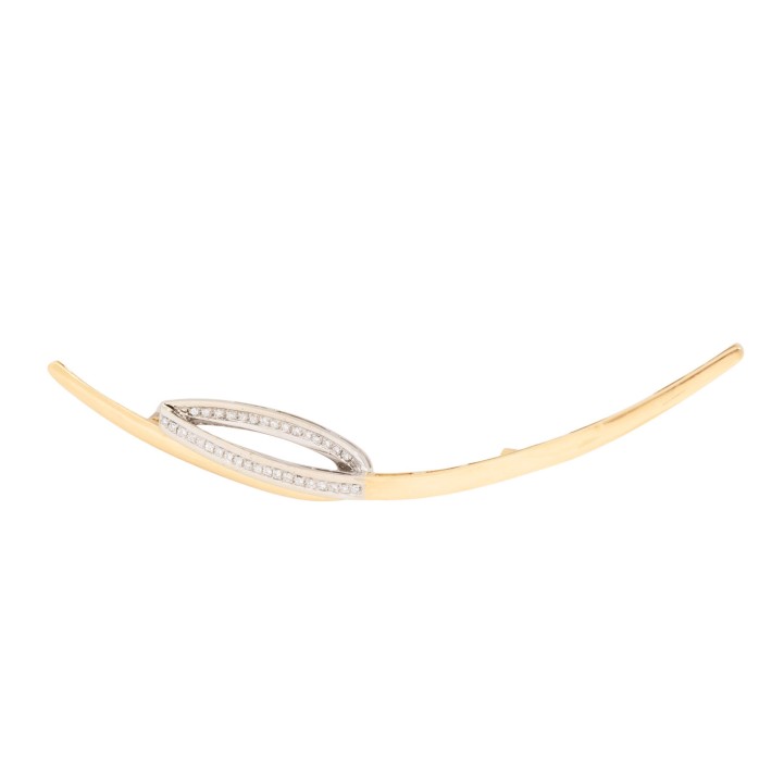 WEMPE Brosche mit 35 Brillanten, 