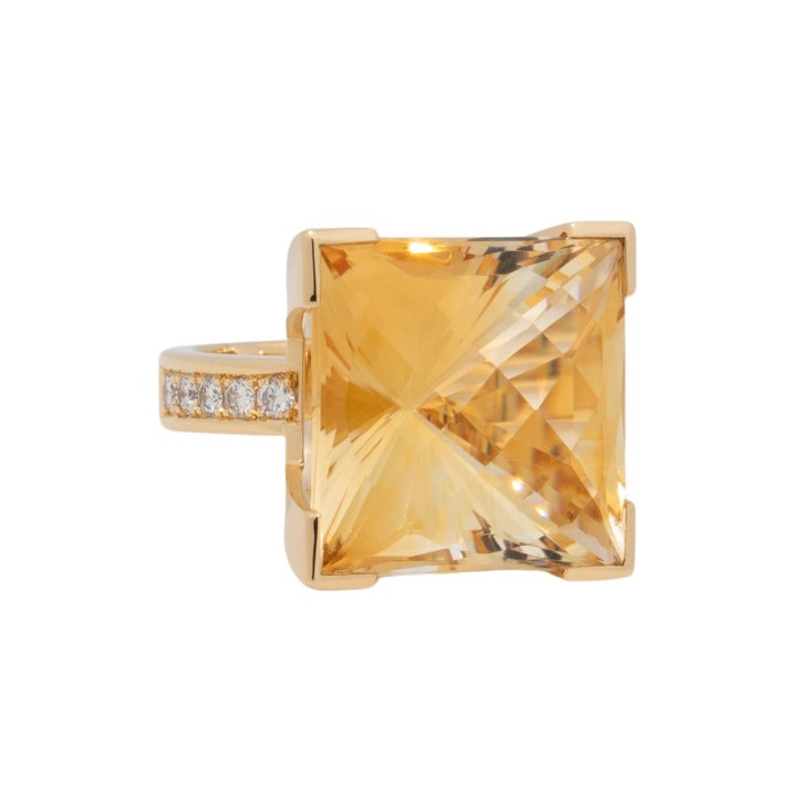 JACOBI Ring mit Citrin, 