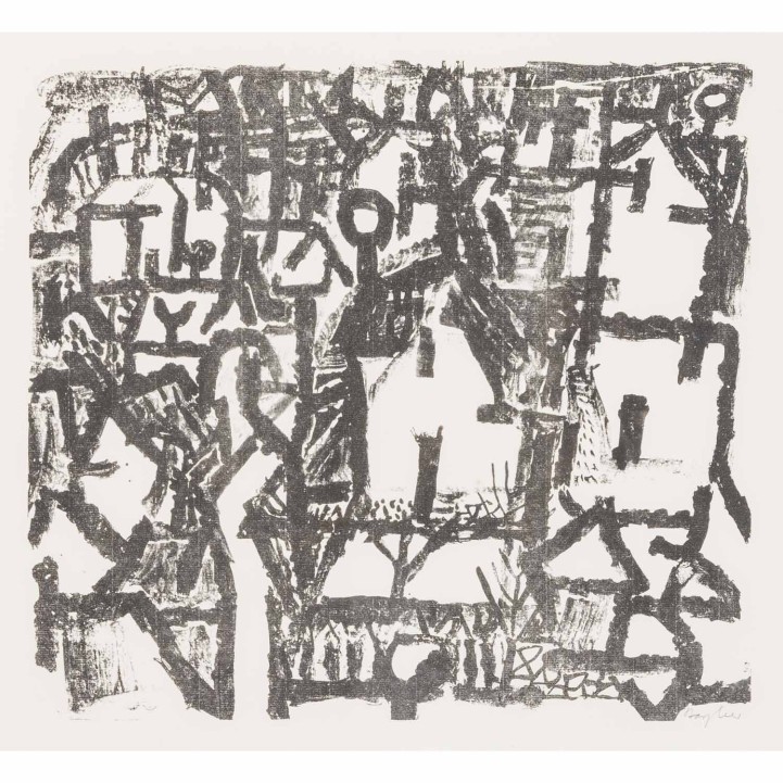 BARGHEER, EDUARD (1901-1979) 'Dorf im Winter' 