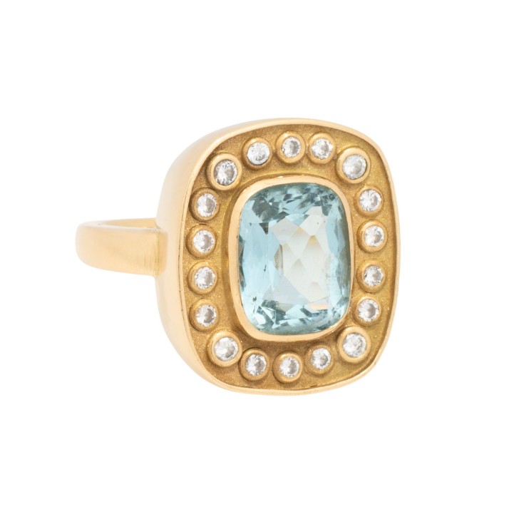 Ring mit Aquamarin, 