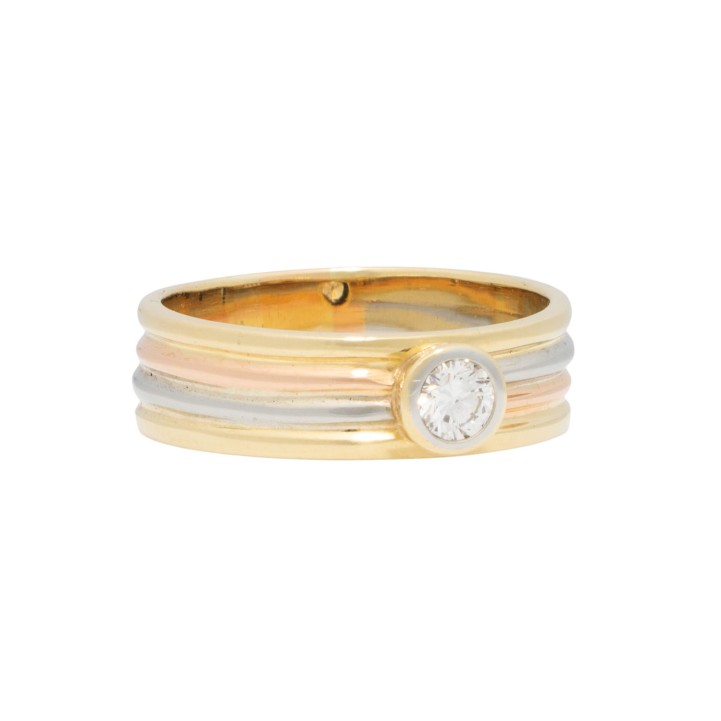 Solitaire Ring mit Brillant, 