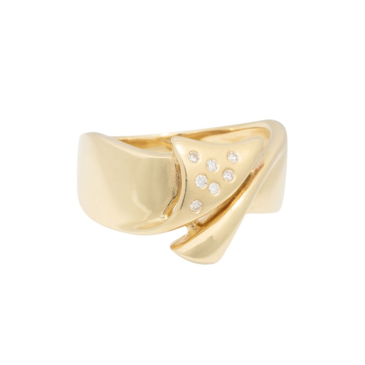 Ring mit 7 Brillanten, 